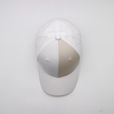 Unisex cap met gebogen zicht, geborduurd logo Baseball caps, contraststof en metalen achterste sluiting