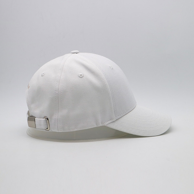 Unisex cap met gebogen zicht, geborduurd logo Baseball caps, contraststof en metalen achterste sluiting