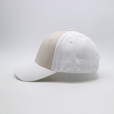 Unisex cap met gebogen zicht, geborduurd logo Baseball caps, contraststof en metalen achterste sluiting