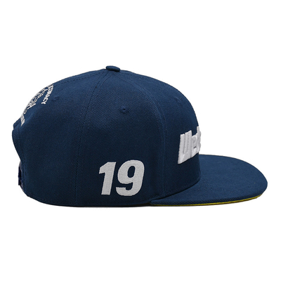 De katoenen Vlakke 3D Geborduurde Snapback Hoeden van Bill Gorras voor Mensen