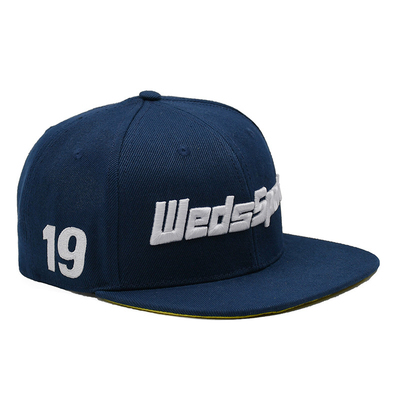De katoenen Vlakke 3D Geborduurde Snapback Hoeden van Bill Gorras voor Mensen