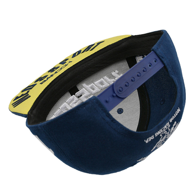 De katoenen Vlakke 3D Geborduurde Snapback Hoeden van Bill Gorras voor Mensen