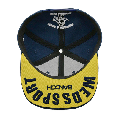 De katoenen Vlakke 3D Geborduurde Snapback Hoeden van Bill Gorras voor Mensen