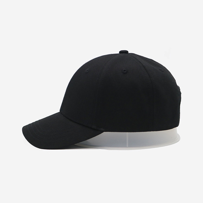 Profiel gestructureerd 6-paneel honkbalpet met gebogen visor en geborduurd logo