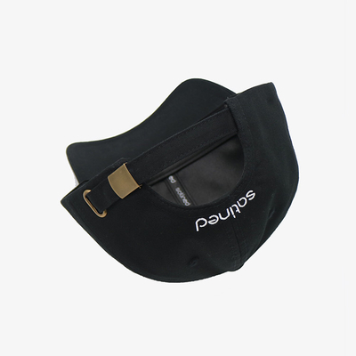 Profiel gestructureerd 6-paneel honkbalpet met gebogen visor en geborduurd logo