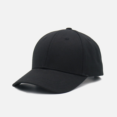 Profiel gestructureerd 6-paneel honkbalpet met gebogen visor en geborduurd logo