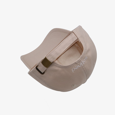 Profiel katoenen sweatband gebogen 6 panel honkbalpet met verstelbare riem