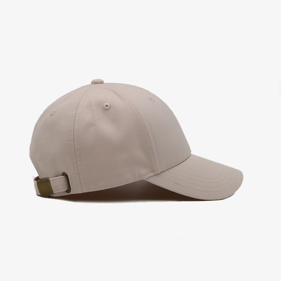 Profiel katoenen sweatband gebogen 6 panel honkbalpet met verstelbare riem