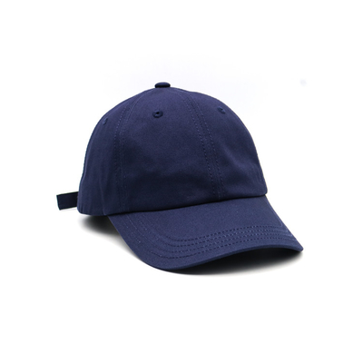 Gekrompen visor 6 panel honkbalpet met geborduurd logo overeenkomend hecht en versterkte naden