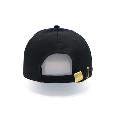 Verstelbaar bandprofiel 6 Panel Baseball Cap met gebogen visor en versterkte naden