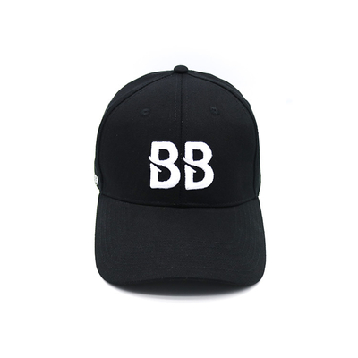 Verstelbaar bandprofiel 6 Panel Baseball Cap met gebogen visor en versterkte naden