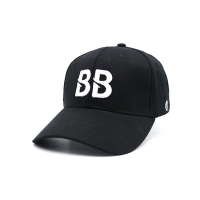 Verstelbaar bandprofiel 6 Panel Baseball Cap met gebogen visor en versterkte naden