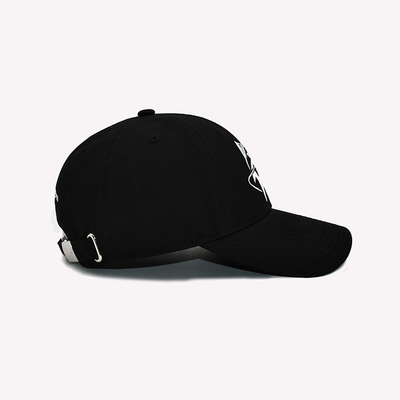 Versterkte naden Gekrompen zicht Cotton Baseball Cap Onstructureerde stijl