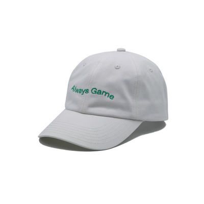 Geborduurde logo 6 panel honkbalpet met verstelbare riem en katoenen stof