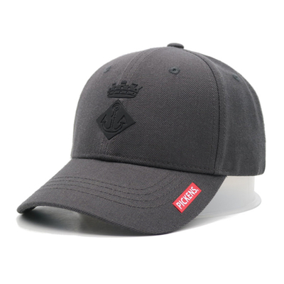 Aanpassen katoen 6 panel honkbal pet met gestructureerde vorm met borduur logo