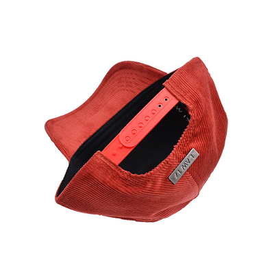 Verstelbare band 5 panel honkbalkap met versterkte naden en gebogen visor