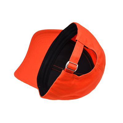 Gepersonaliseerde katoenen honkbalpet met geborduurd logo gebogen visor verstelbare sluiting