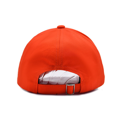 Gepersonaliseerde katoenen honkbalpet met geborduurd logo gebogen visor verstelbare sluiting