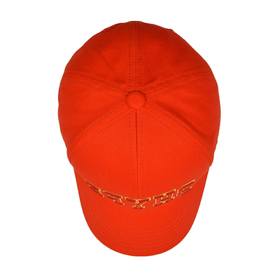 Gepersonaliseerde katoenen honkbalpet met geborduurd logo gebogen visor verstelbare sluiting