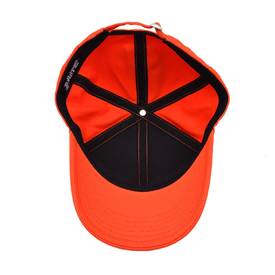 Gepersonaliseerde katoenen honkbalpet met geborduurd logo gebogen visor verstelbare sluiting