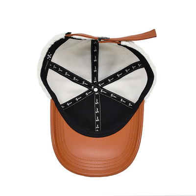 Stijlvolle katoenen honkbalpet met kleurmatching hechtingen / profiel kroon Polar Fleece