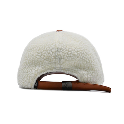 Stijlvolle katoenen honkbalpet met kleurmatching hechtingen / profiel kroon Polar Fleece