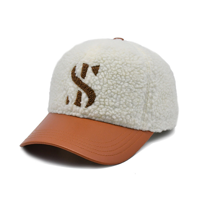 Stijlvolle katoenen honkbalpet met kleurmatching hechtingen / profiel kroon Polar Fleece