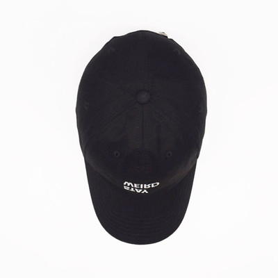 Gepersonaliseerde onstructuurprofiel honkbalpet met katoenen sweatband en matching stoffen steken