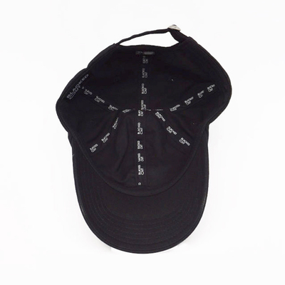 Gepersonaliseerde onstructuurprofiel honkbalpet met katoenen sweatband en matching stoffen steken