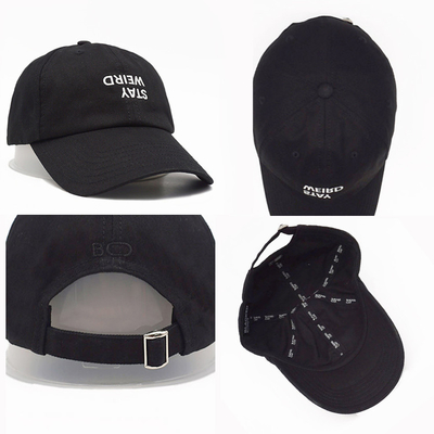 Gepersonaliseerde onstructuurprofiel honkbalpet met katoenen sweatband en matching stoffen steken