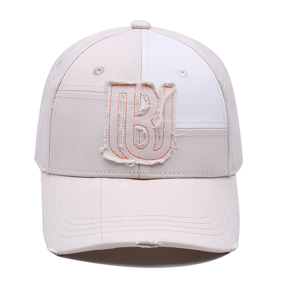 Custom Full Seasons Baseball Cap Factory Witte Baseball Cap met gedetailleerd vakmanschap