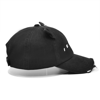 Boog visor 6 Panel Baseball Cap Aanpassen van uw stijl met katoen met nood