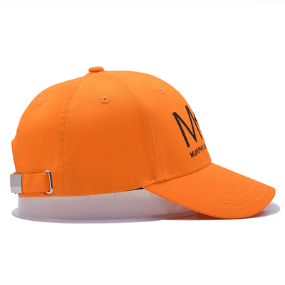 Structured Front Panel Six-Panel Baseball Cap Cotton Stof met geborduurd logo