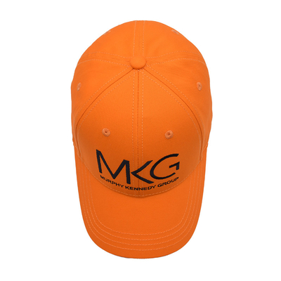 Structured Front Panel Six-Panel Baseball Cap Cotton Stof met geborduurd logo