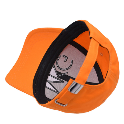 Structured Front Panel Six-Panel Baseball Cap Cotton Stof met geborduurd logo