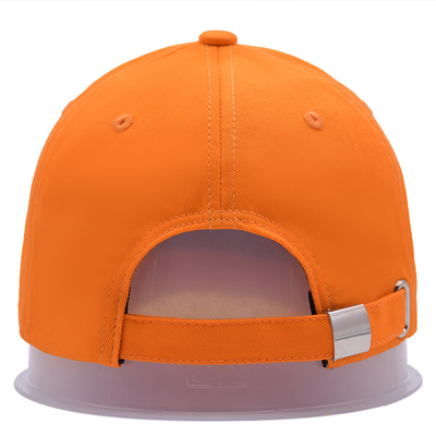 Structured Front Panel Six-Panel Baseball Cap Cotton Stof met geborduurd logo