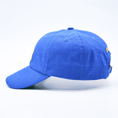 Gepersonaliseerd geborduurd logo ongestructureerd 6-paneel honkbalpet met gebogen visor