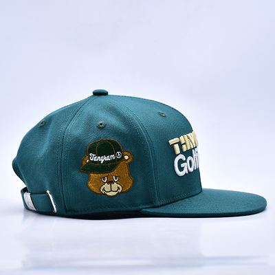 3D borduur logo stijlvolle kwaliteit 6 panelen snapback hoed warm te koop