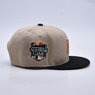 Borduurwerk Gepersonaliseerd Logo Lichte Snapback Caps voor aangepaste vereisten