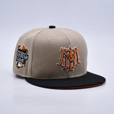 Borduurwerk Gepersonaliseerd Logo Lichte Snapback Caps voor aangepaste vereisten