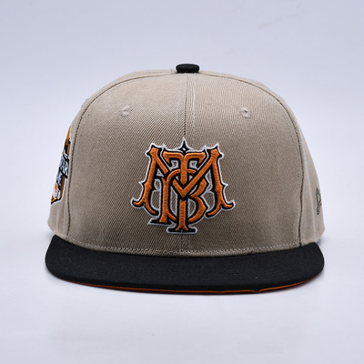 Borduurwerk Gepersonaliseerd Logo Lichte Snapback Caps voor aangepaste vereisten