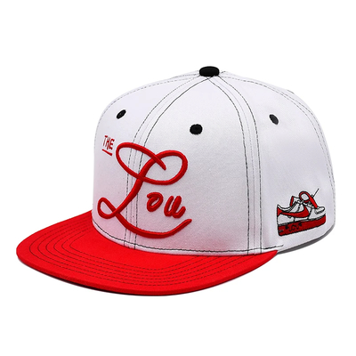 Duurzame en stijlvolle prestaties Flat Brim Snapback hoeden met aangepaste logo's