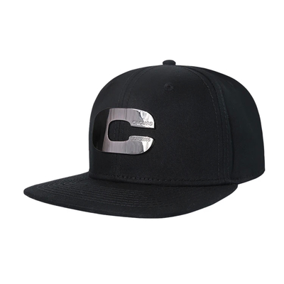 Geademde katoenen snapbackkappen met plat visor
