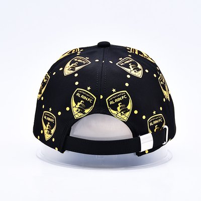 Gepersonaliseerde schermdruk Logo Onstructuur 6 Panel Baseball Cap Met gebogen visor