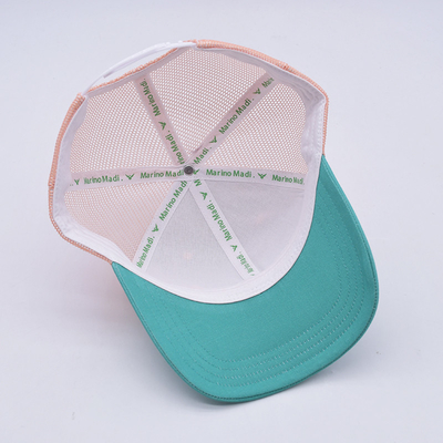 fabrieksprijs zes paneel geconstrueerd trucker honkbal pet match de stof kleur