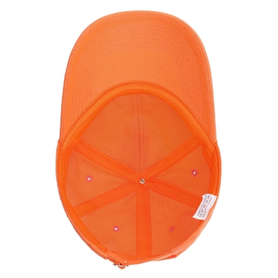 Groothandel 6 Panels gebogen Baseball Cap Unisex Orange Sprot hoeden