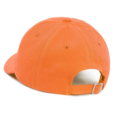 Groothandel 6 Panels gebogen Baseball Cap Unisex Orange Sprot hoeden
