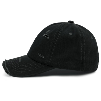 Warm verkoopt 6 Panel Baseball Cap Cool Zwarte sport hoeden Unisex