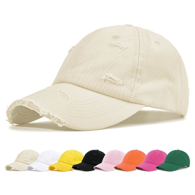 Groothandel hoge kwaliteit 6 panel gebogen rand honkbal kap voor uw zakelijke behoeften