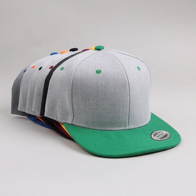 Grote vrijetijdshoeden vrijetijdshoeden met 6 panelen platte rand snapback hoed voor buitenactiviteiten